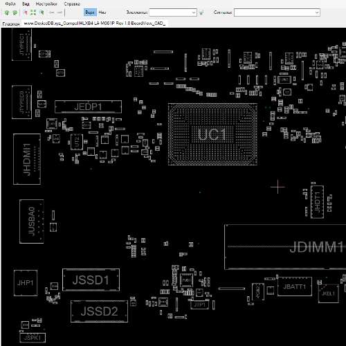 Lenovo Thinkbook 14 G4 Compal HLXB4 LA-M061P Rev: 1.0 BoardView.CAD