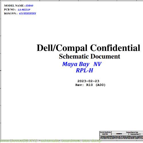 Dell Precision 16 5680 Compal IDB60 LA-M551P Rev 1.0 Schematic.PDF