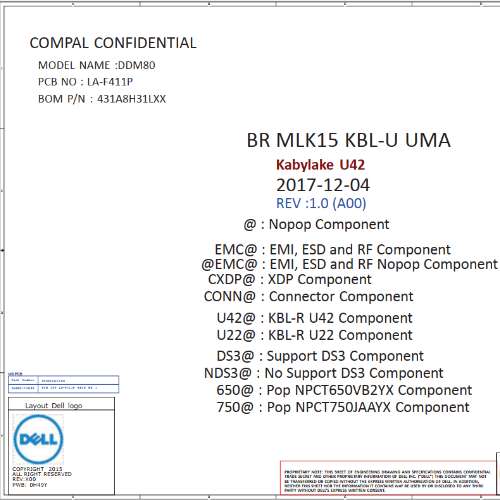 Dell Latitude 15 5590 Compal DDM80 LA-F411P Rev 1.0 (A00) Schematic.PDF