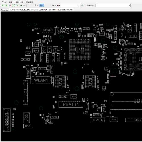 Dell Inspiron 14-7472 Compal DDH40 DDH50 LA-F251P Rev 1.0 BoardView.CAD