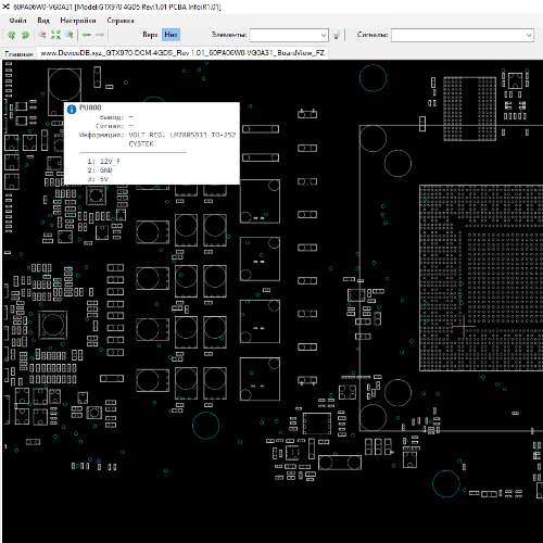 Asus GeForce GTX 970 Mini 4GB GDDR5 (GTX970-DCM-4GD5 ) Rev 1.01 60PA06W0-VG0A31 BoardView.FZ