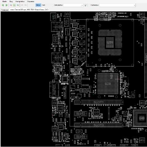 Dell Alienware Aurora A4 MS-7591 BoardView.CAD