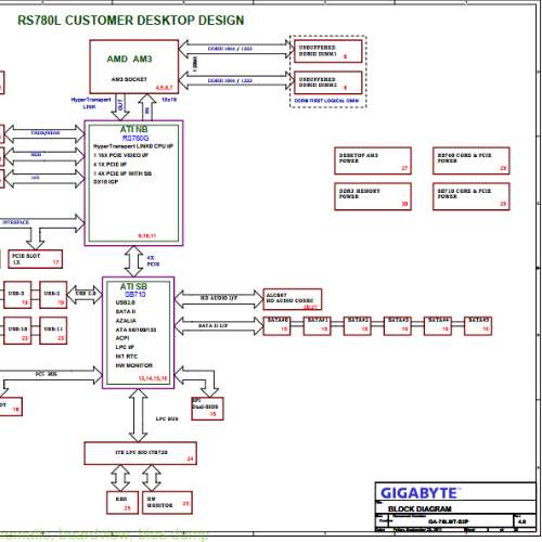 Gigabyte GA-78LMT-S2P Rev 4.0 Schematic.PDF and BoardView.TVW