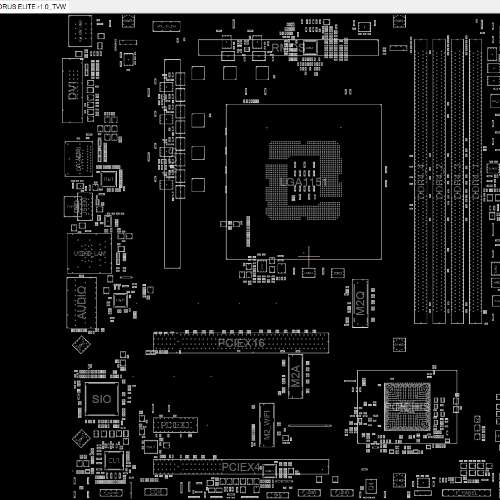 Gigabyte B365 M AORUS ELITE Rev 1.0 BoardView.TVW