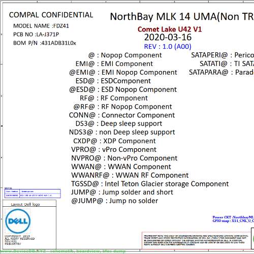 Dell Latitude 5410 FDZ41 LA-J371P Rev: 1.0(A00) Schematic.PDF