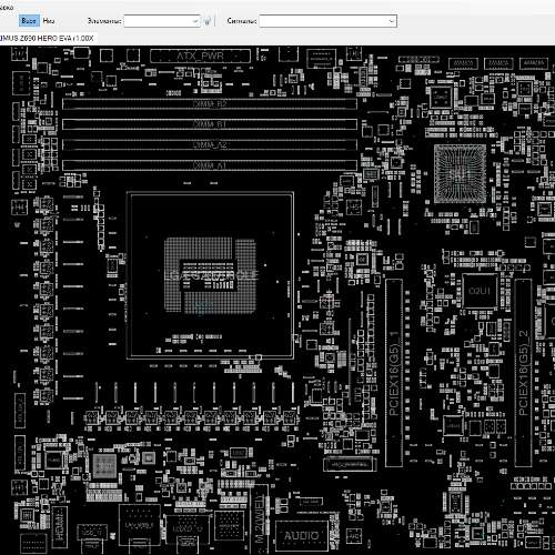 Asus ROG MAXIMUS Z690 HERO EVA Rev 1.00X BoardView.CAD