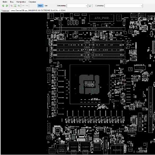 Asus ROG Maximus XIII Extreme Glacial Rev 1.02AX BoardView.CAD