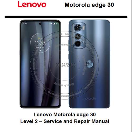 Motorola Moto Edge 30 XT2203 Service Manual, Schematic and BoardView.PDF