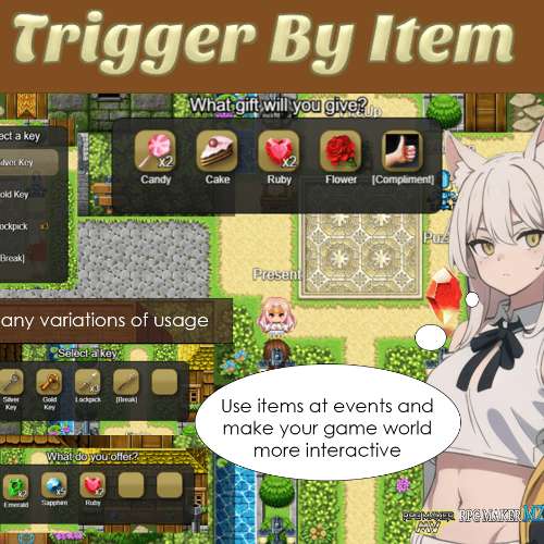 Trigger By Item [PRO] (MV, MZ) + future updates