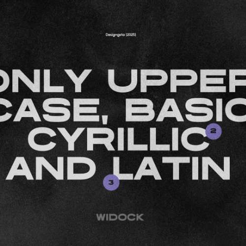 Шрифт Widock / Desktop