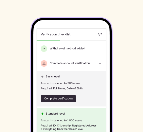 Withdraw your earnings